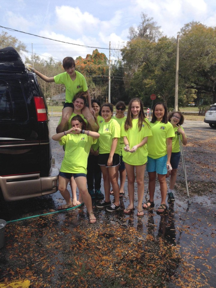 Rainbow Girls Car Wash Event