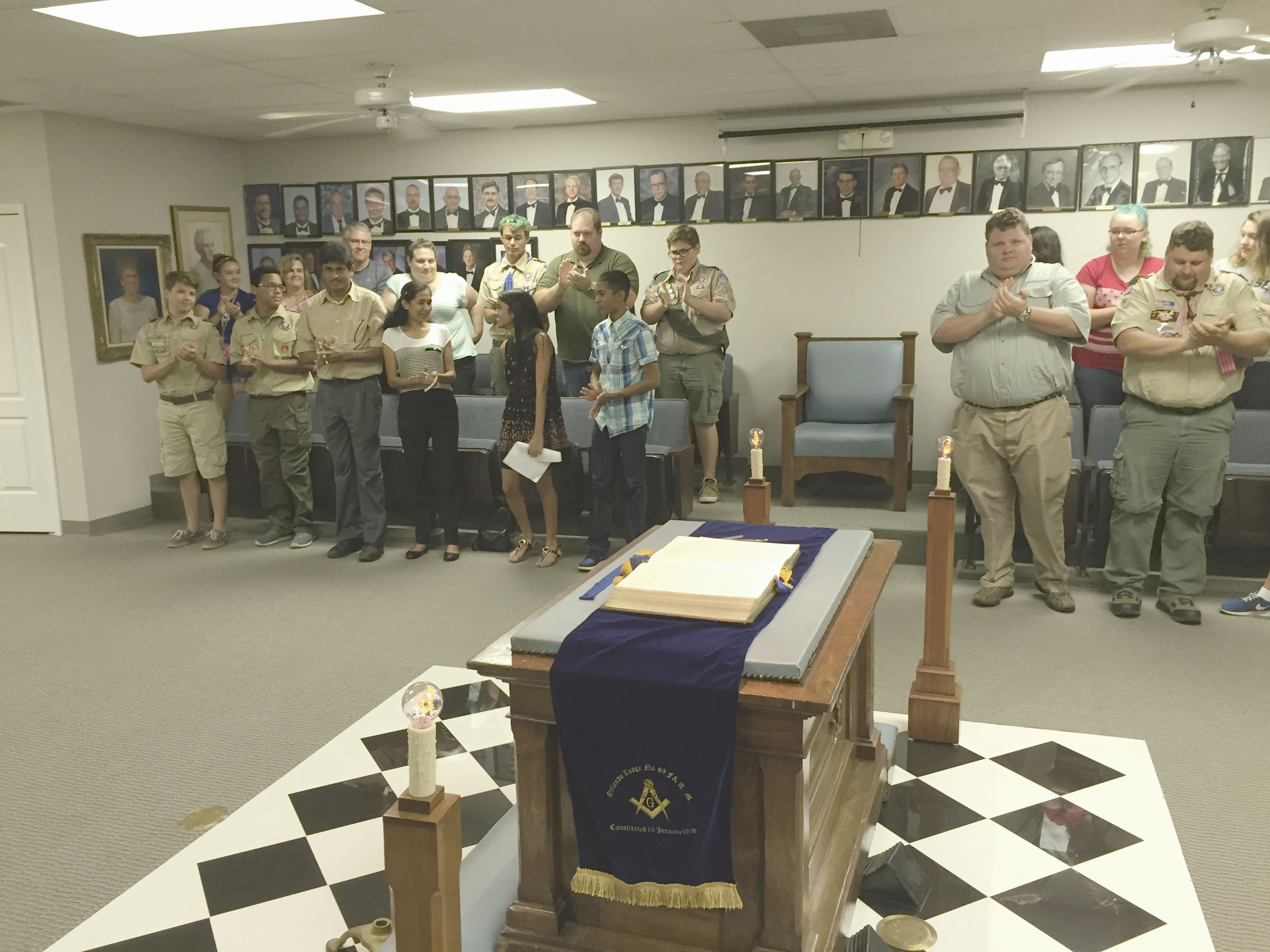 Scholarship and Boy Scout Star Presentations 12 Orlando Masons Lodge 69