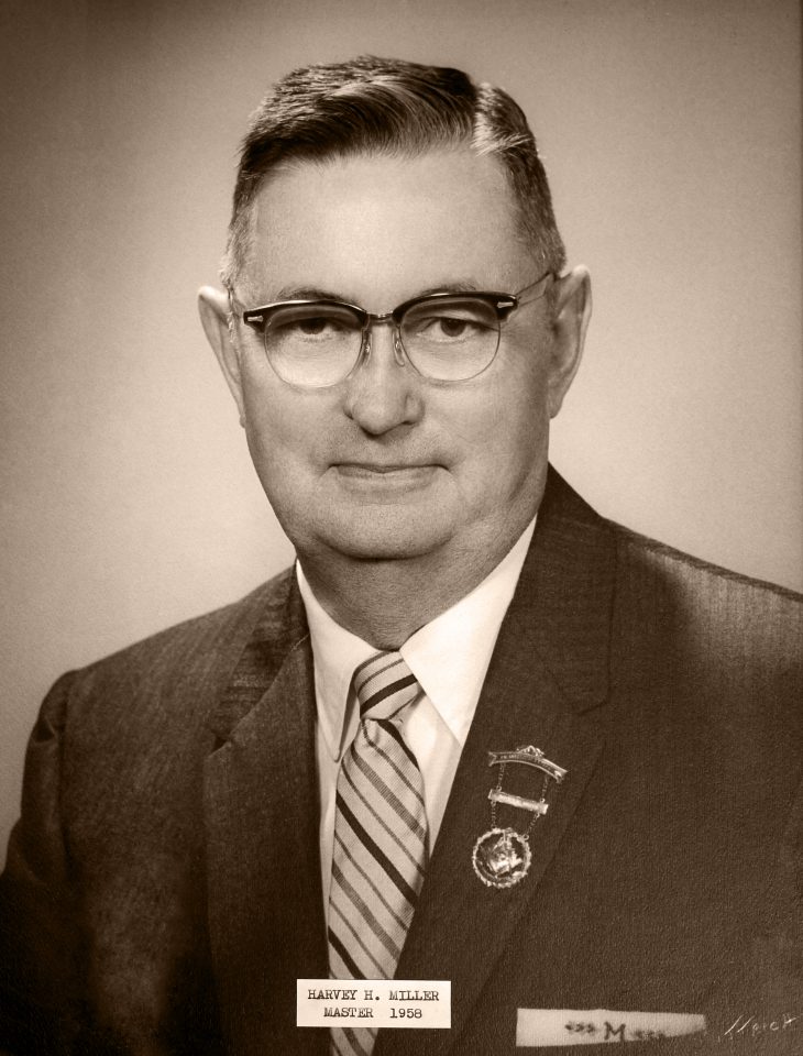 Harvey H Miller, PM 1958