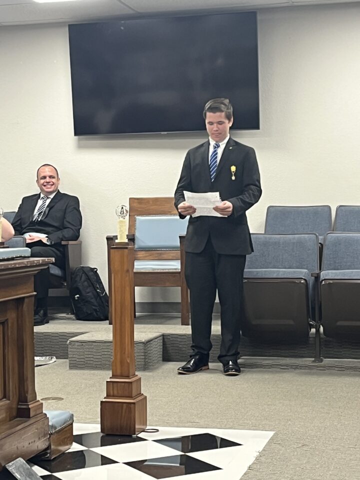 Meeting March 26 2024 — Demolay Presentation — Br. Spears