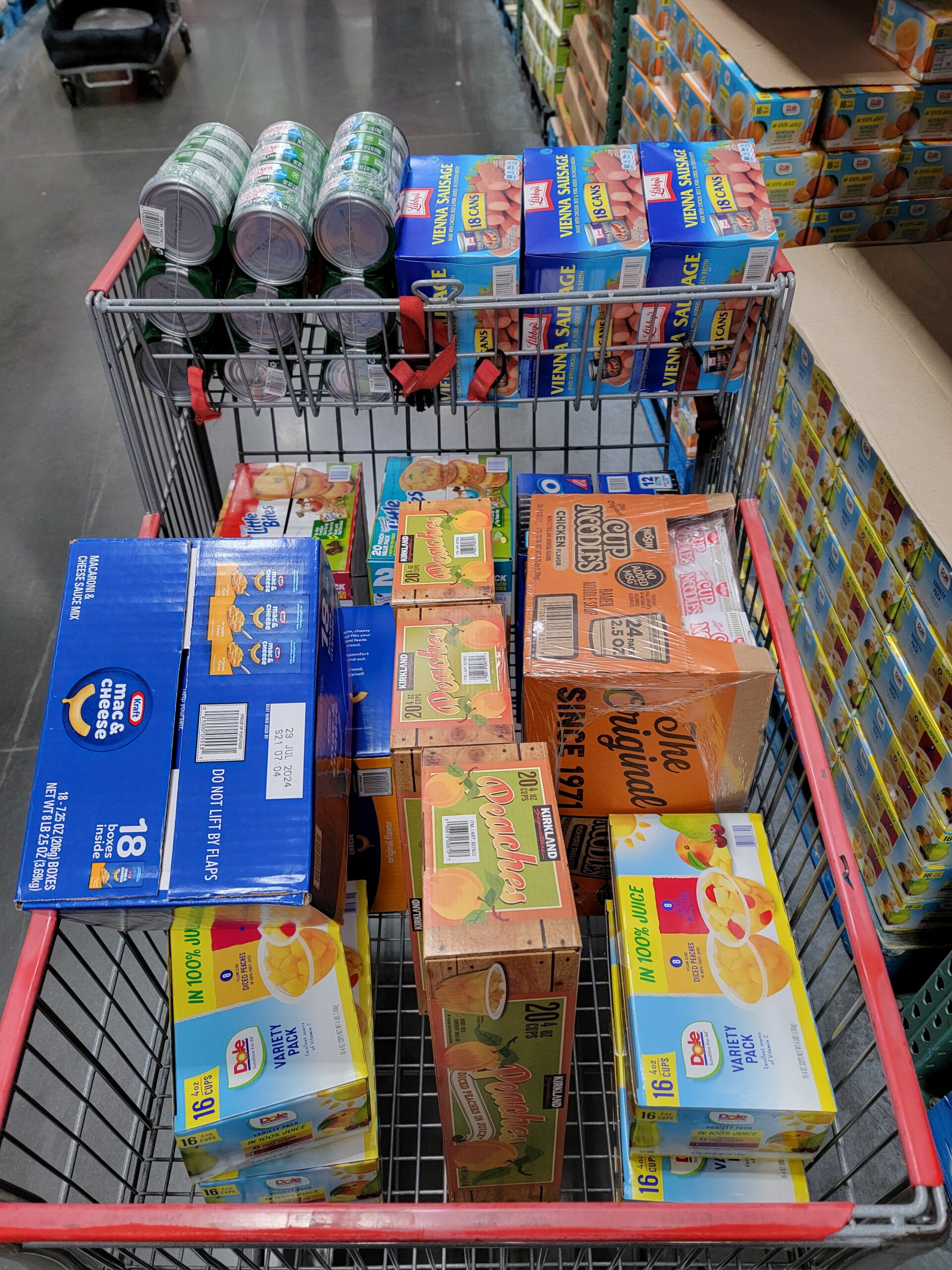 Pershing School Food Drive December 2023 — Donated by Our Lodge
